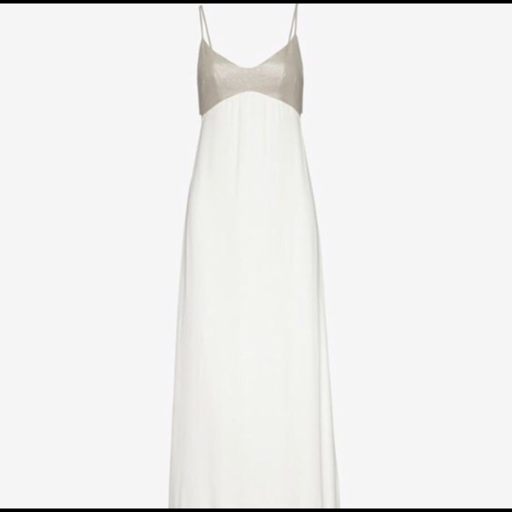 L’agence white maxi dress. New with tags.